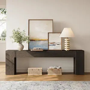 70.8" TV Stand, Wooden Entertainment Center, view 2