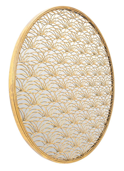 SAFAVIEH Home Collection Chanti 30-inch Gold Round Decorative Mirror