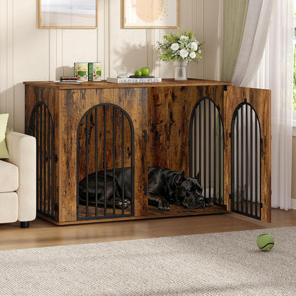 46.5 in Dog Crate Furniture,Dog Kennel Indoor for Medium/Large Dog