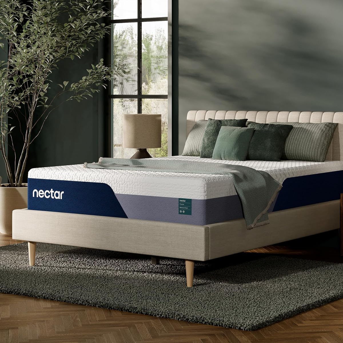 Nectar Premier 13” Memory Foam Mattress, King- Medium Firm, 1-Year Trial