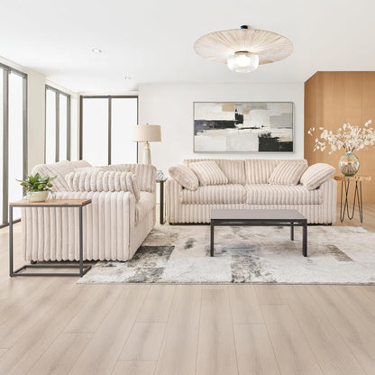 Belvoir 2-Piece Living Room Set, Sofa and Loveseat