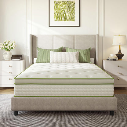 Full Size Mattress 14 Inch Hybrid Memory Foam Mattress in a Box
