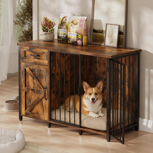 30 Inch Dog Crate Furniture with Cabinet
