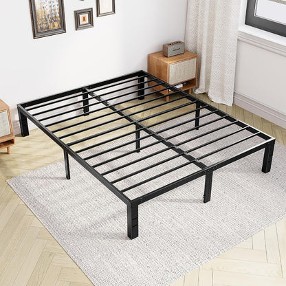 Full Bed Frames, 14 Inch Height Platform Bed Frame