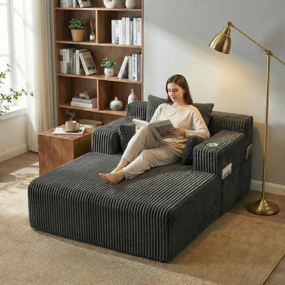 66" Oversized Chaise Lounge Indoor