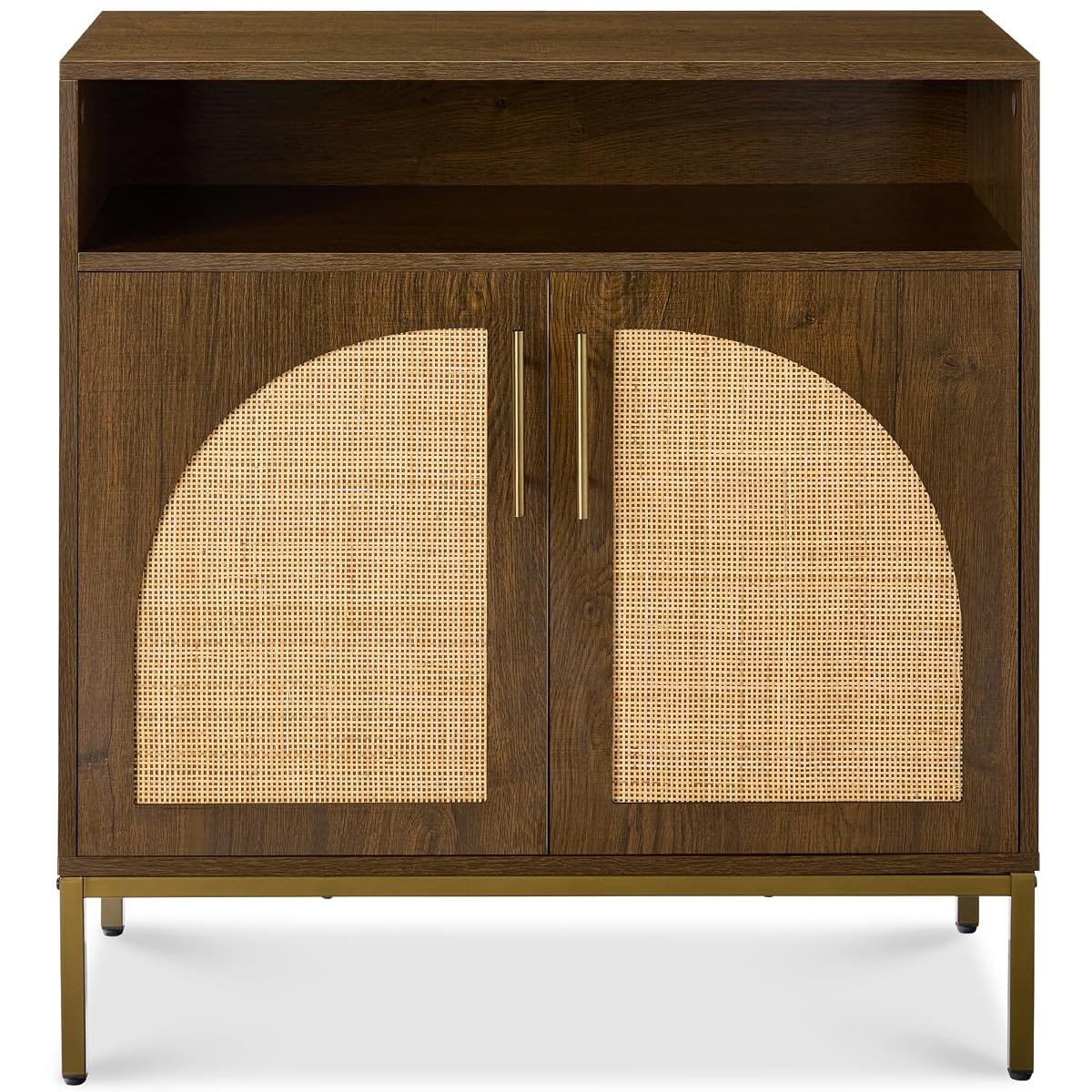 Best Choice Products Rattan Sideboard Buffet Cabinet, Entryway Table