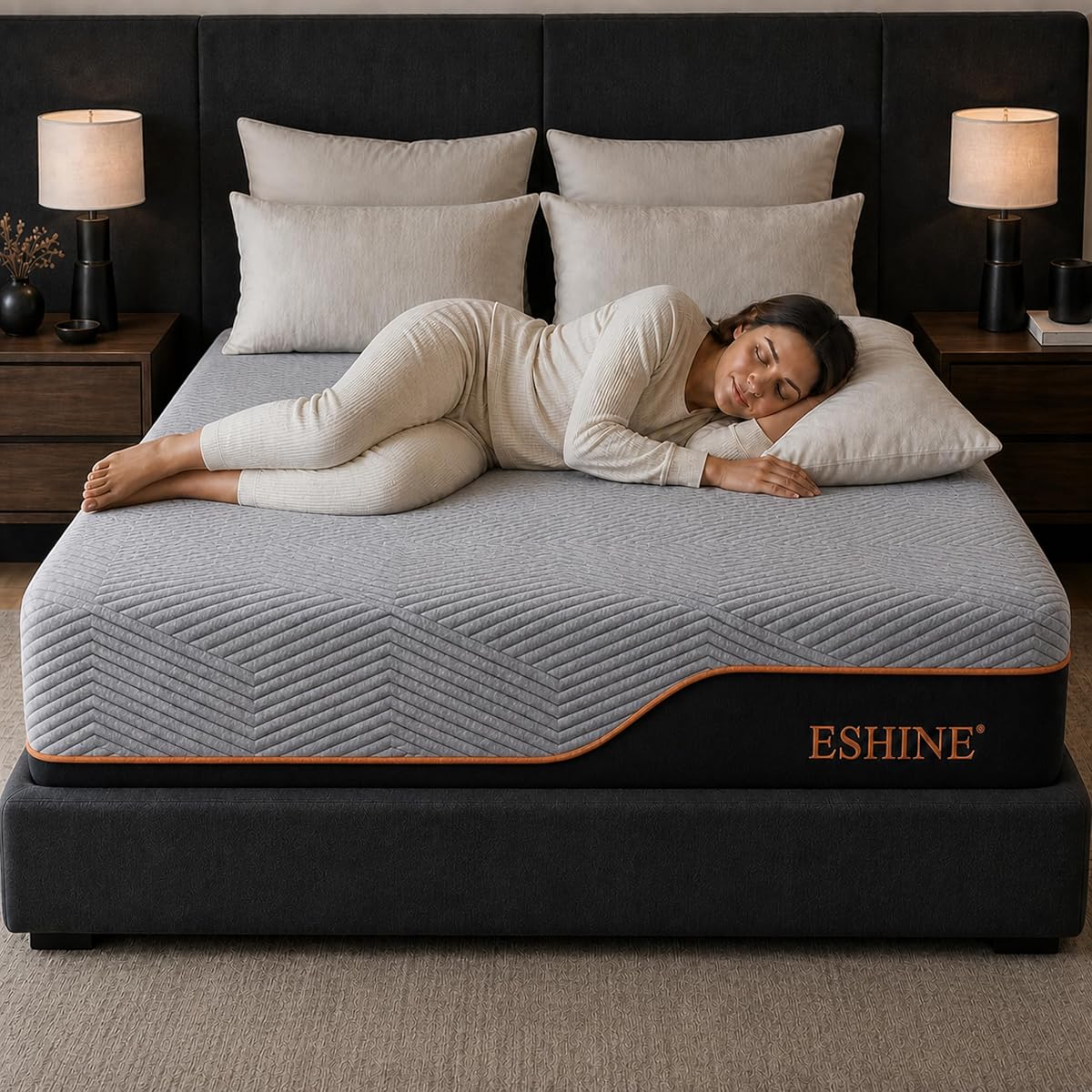 Queen Mattress for Back Pain & Pressure Relief, 14” Gel Memory Foam