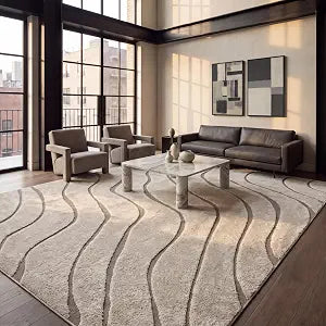 SAFAVIEH Florida Shag Rug 9'x12', Soft Plush Cream & Beige SG472-1113, view 2