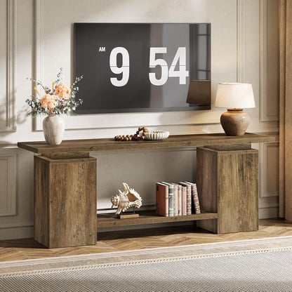 Tribesigns 63" Farmhouse TV Stand for TVs up to 65"