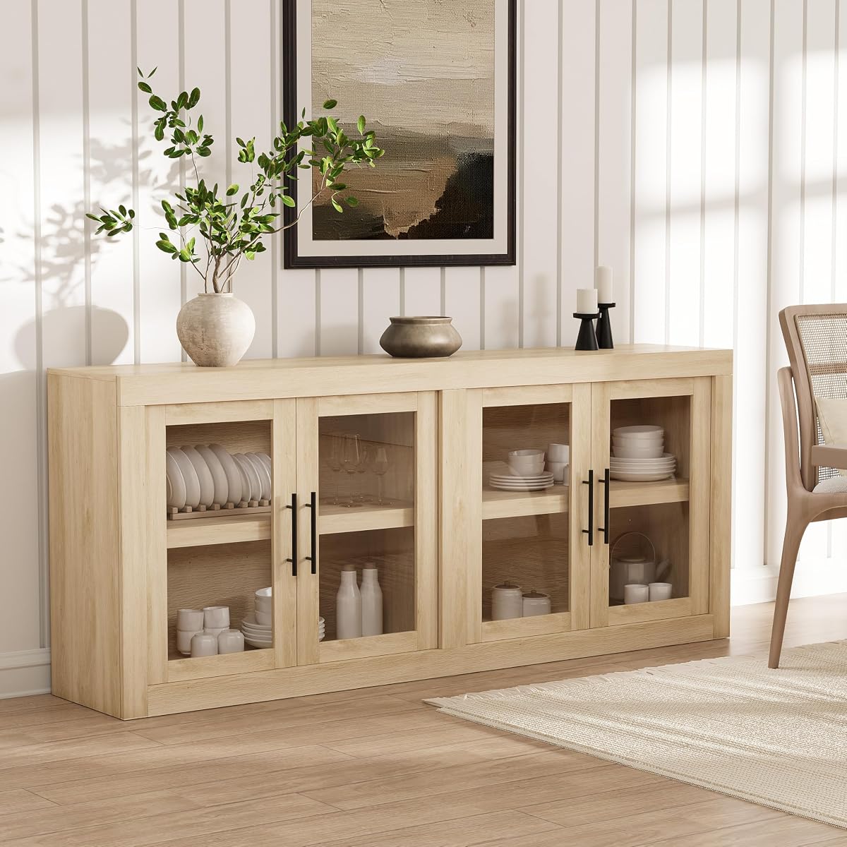 70.8 in Sideboard Buffet Cabinet with Storage