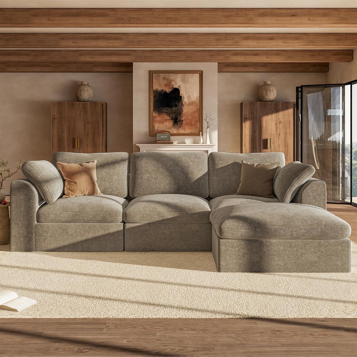 110" Cloud Sectional Couches for Living Room