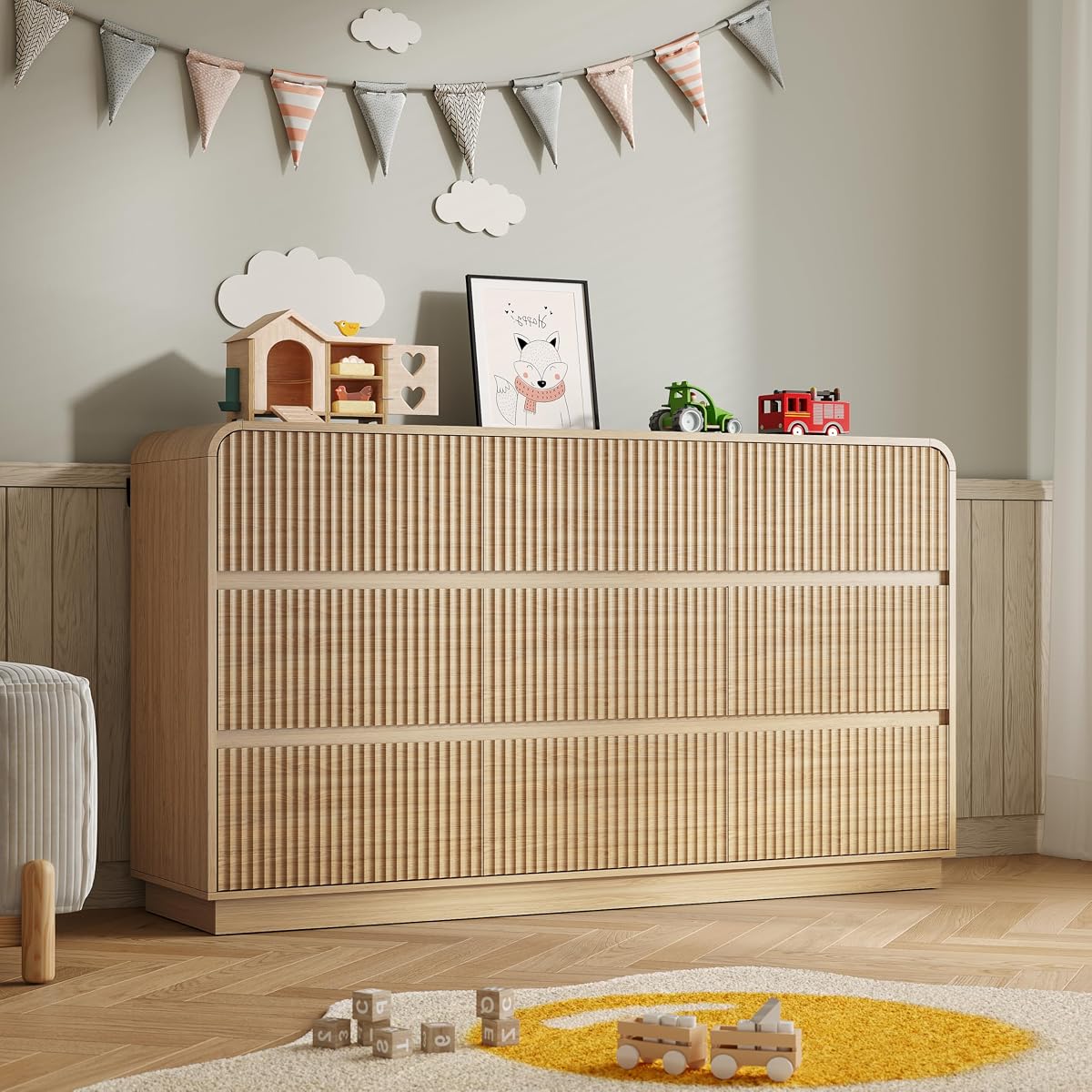 Dresser for Bedroom with 9 Drawers