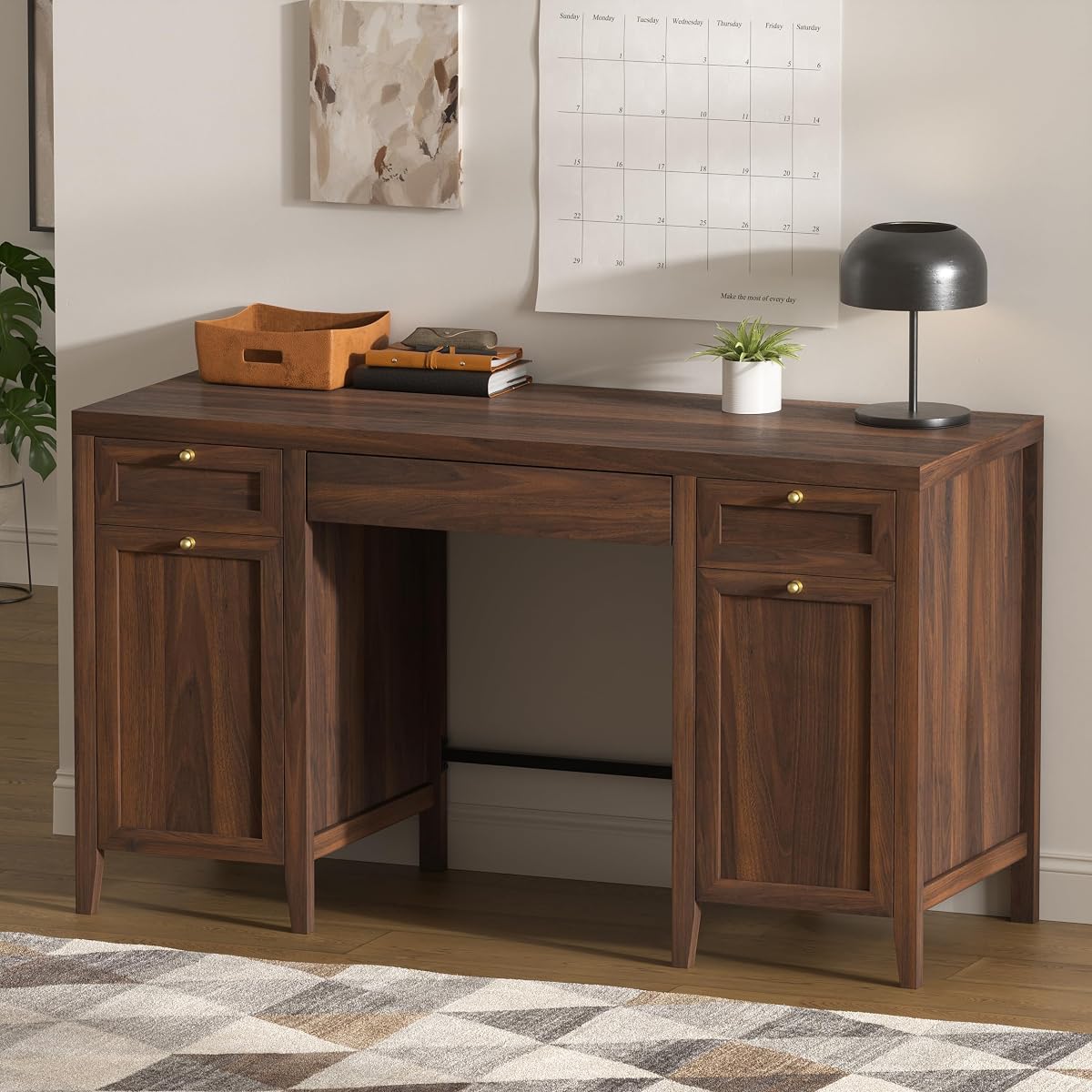 52" Large Executive Desk with Drawers