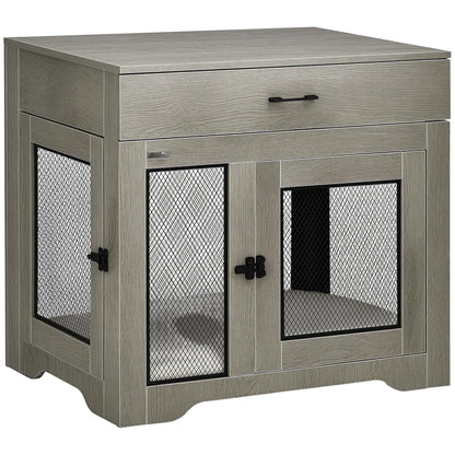 Dog Crate Furniture with Soft Water-Resistant Cushion