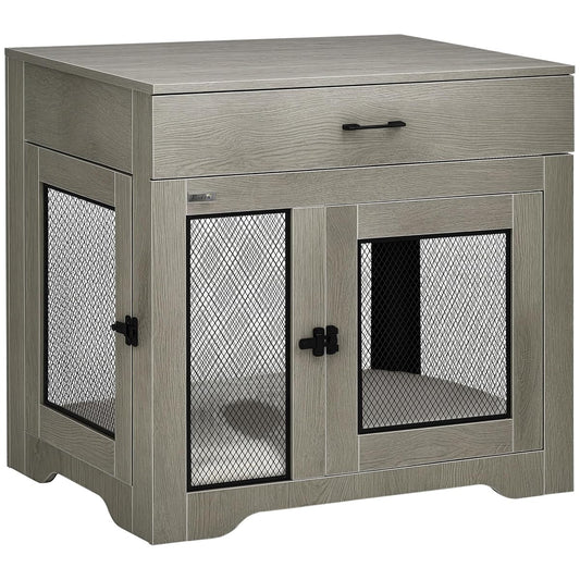 Dog Crate Furniture with Soft Water-Resistant Cushion