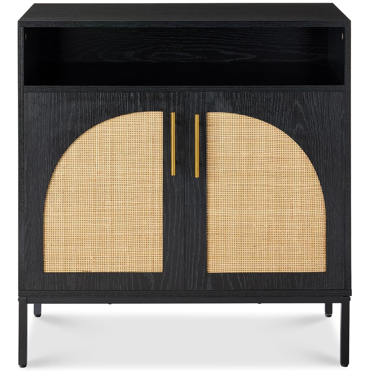 Rattan Sideboard Buffet Cabinet, Entryway Table, Accent Storage Cabinet