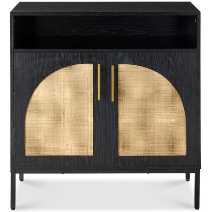 Rattan Sideboard Buffet Cabinet, Entryway Table, Accent Storage Cabinet