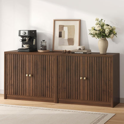 63" Sideboard Buffet Cabinets Set of 2 with Storage