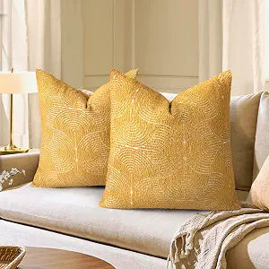 Boho Decorative Textured Throw Pillow Covers 20x20, view 2