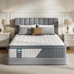 Twin Mattress 10 Inch,Hybrid Twin Bed Mattress in a Box,Medium Firm Feel, view 2