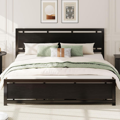 King Size Bed Frame with Headboard and Footboard