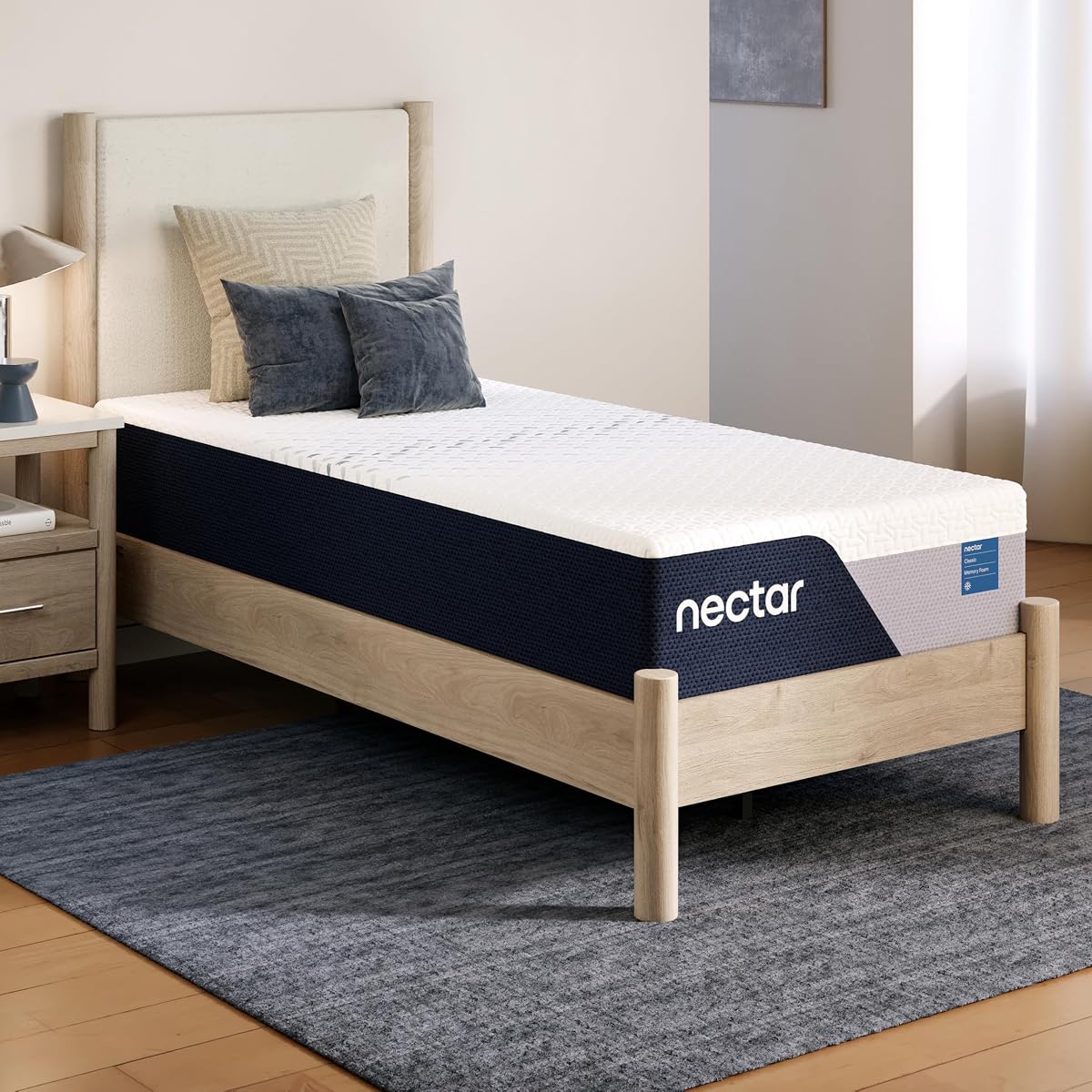 Nectar 12” Twin Memory Foam Mattress, Medium Firm, 1-Year Trial