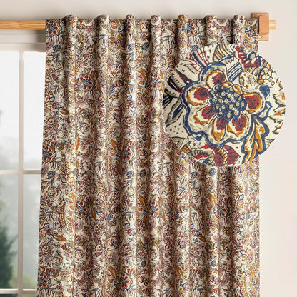 Curtains for Living Room 100% Cotton 50"x124" (Pack of 1)