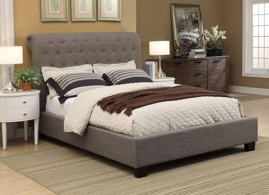 Tufted 2-Drawer Footboard Storage Bed, Queen, Royal - Dolphin Linen