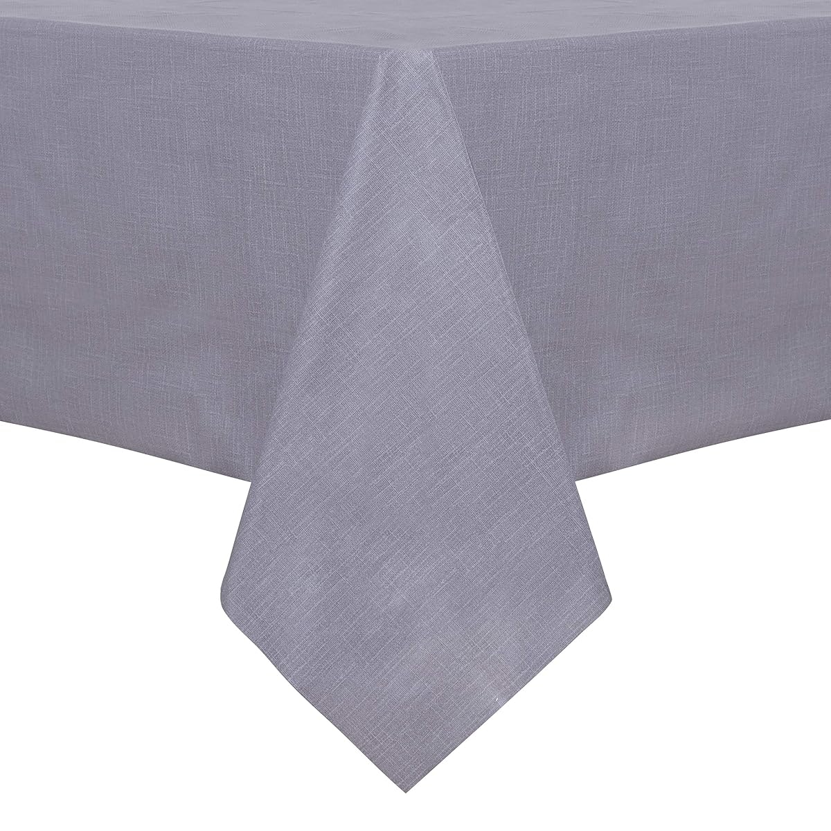 100% Waterproof Rectangle PVC Tablecloth - 54 x 78 Inch - Oil Proof Spill Proof Vinyl Table Cloth, Wipe Clean Table Cover for Dining Tables, Buffet Parties and Camping, Grey