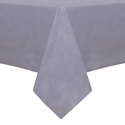 100% Waterproof Rectangle PVC Tablecloth - 54 x 78 Inch - Oil Proof Spill Proof Vinyl Table Cloth, Wipe Clean Table Cover for Dining Tables, Buffet Parties and Camping, Grey