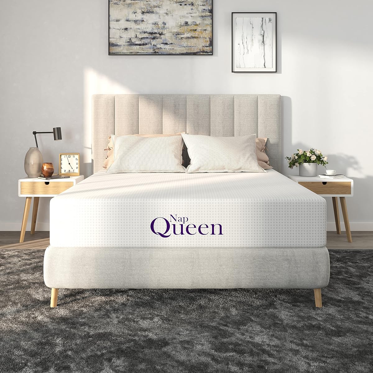 8 Inch Full Size Mattress, Bamboo Charcoal Memory Foam Mattress, Bed in a Box