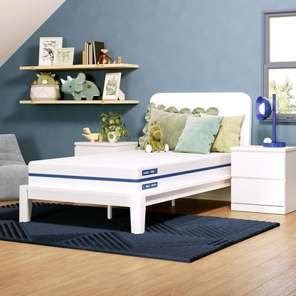 Nectar Kids Twin Mattress 8” - 2-Sided Design for Growing Children Ages 3-12+ - Pressure Relieving Memory Foam - Fiberglass Free Mattress in a Box