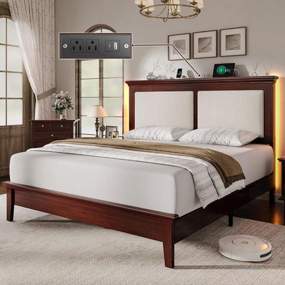 Queen Bed Frame with Headboard