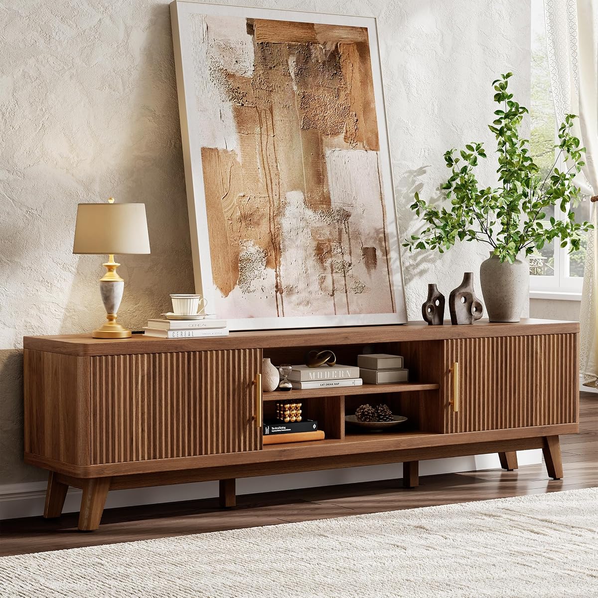 70" Mid Century Modern TV Stand