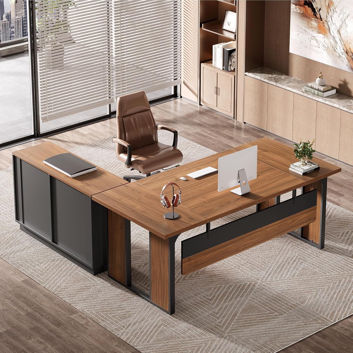 Tribesigns 63‘’ L-Shaped Executive Desk