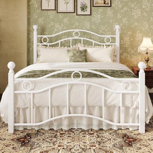 Metal Victorian White Bed Frame
