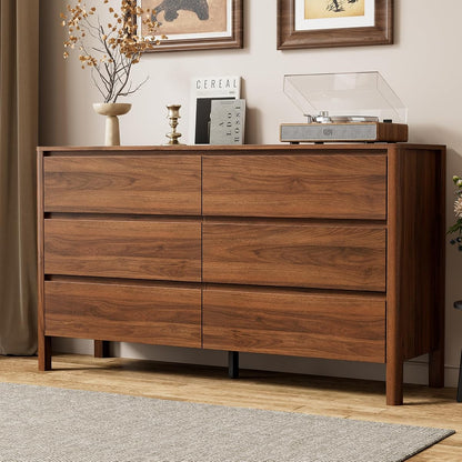 55" Mid-Century Modern Dresser for Bedroom