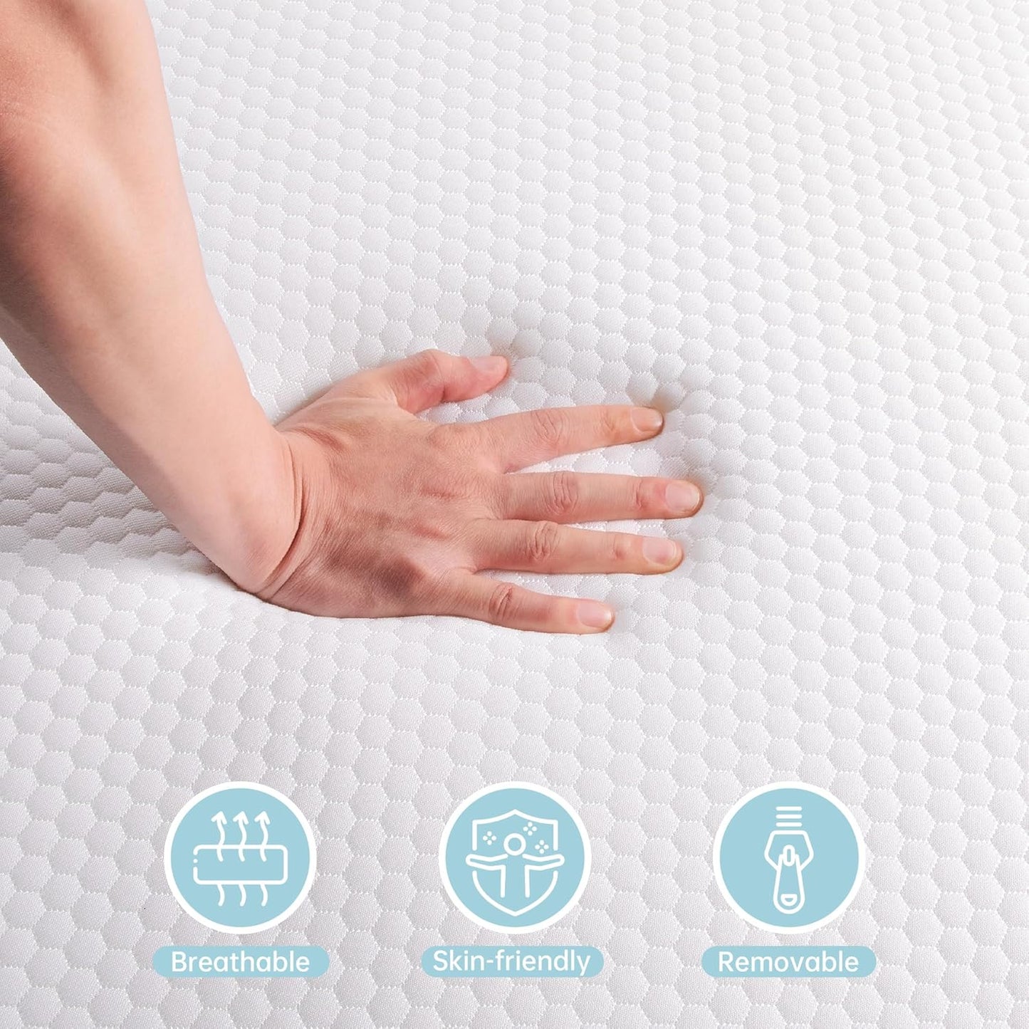 Crib Mattress, Dual-Sided Memory Foam Toddler Mattress with Breathable Washable Cover, Standard Size Baby Mattresses for Crib: 52 X 27.6 X 6 Inch