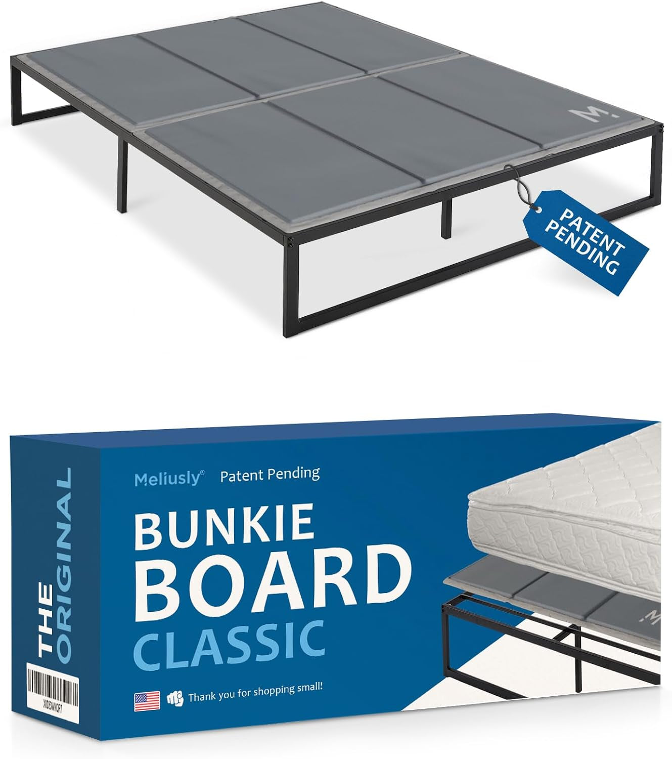 Premium 10Mm Bunkie Board Queen Size (60X80'') Patent Pending Low Profile Bed Board Design - Breathable, Noise Minimizing, Moisture Resistant Bunkieboards, Low Profile Bed Support
