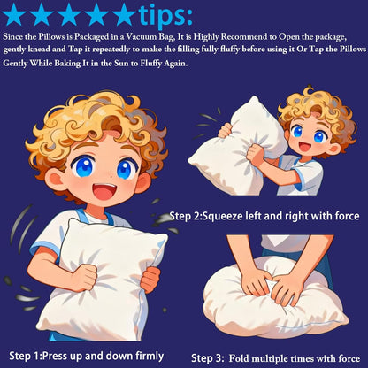 Bed Pillows King Size Set of 2,For Sleeping, Adjustable King Pillows 2 Pack with Zipper, Cooling Hotel Quality with Premium Soft down Alternative Fill