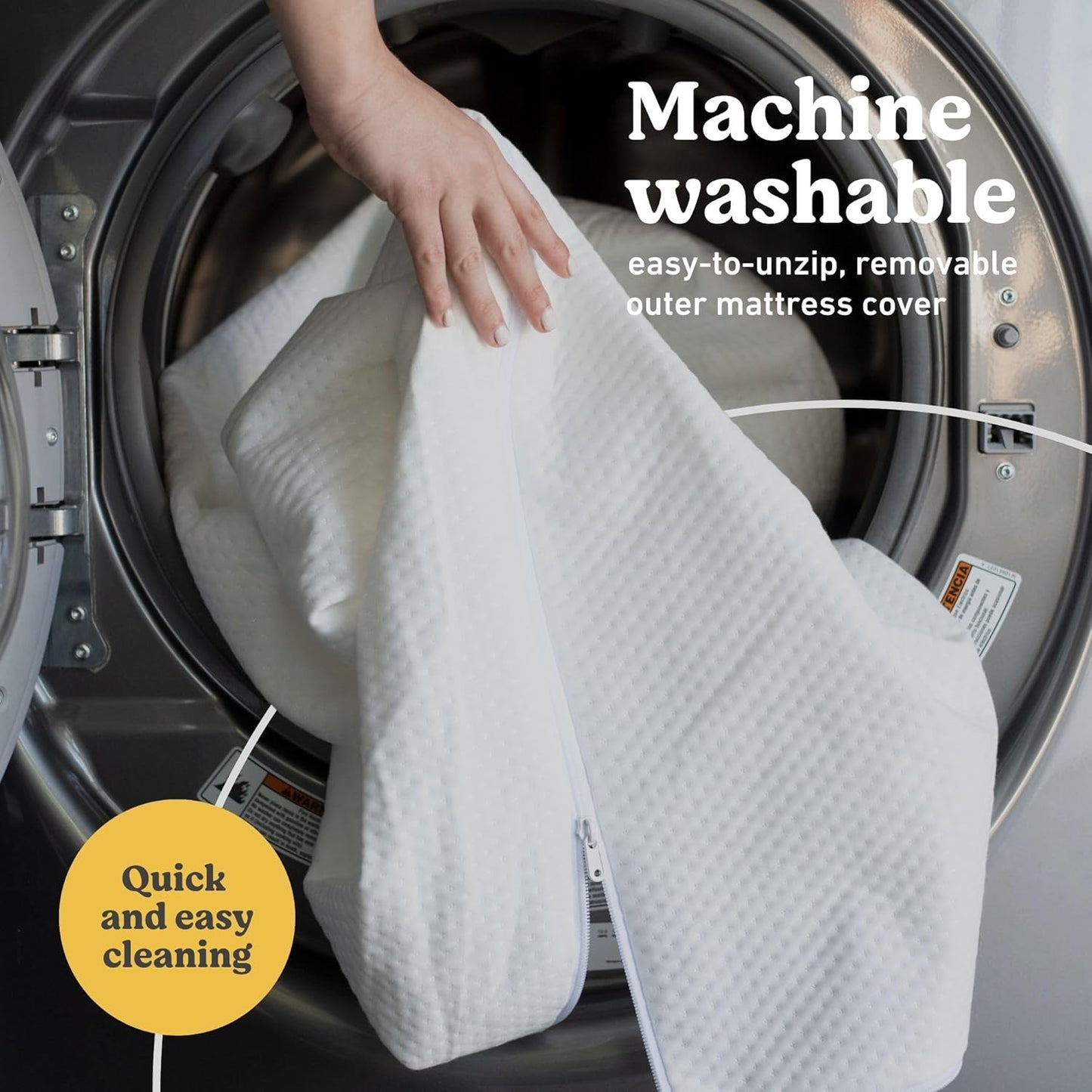 Premium Crib & Toddler Mattress – GREENGUARD Gold Certified, Machine-Washable OEKO-TEX STANDARD 100 Certified Cover with Waterproof Surface, Fits Any Standard Full Size Baby Crib & Toddler Bed