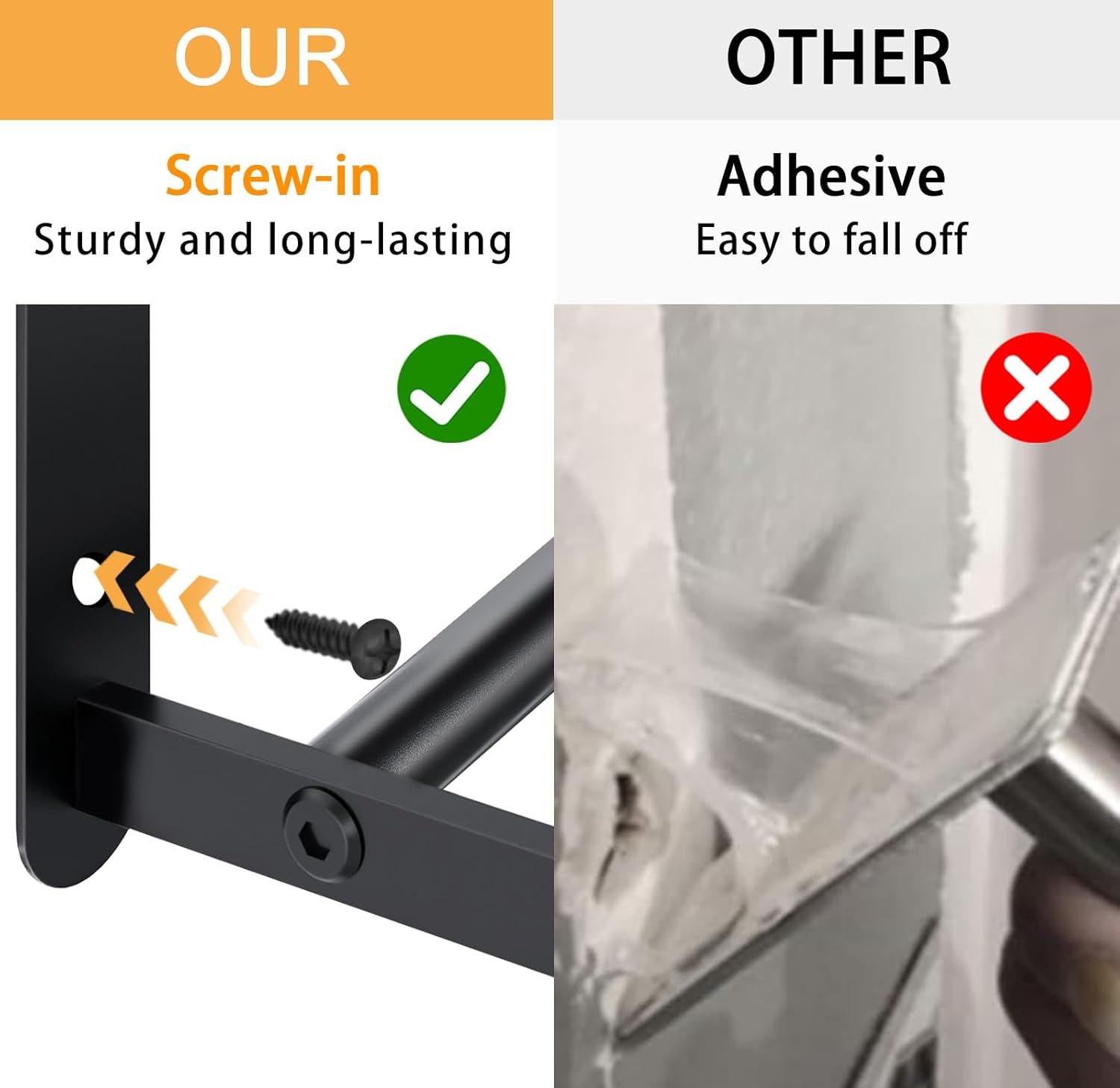 Double Towel Racks for Bathroom, Towel Shelf with Double Towel Bar 24 Inch, Towel Rack with Shelf for Bathroom, Stainless Steel Towel Holder Wall Mounted, Towel Storage for Bathroom Lavatory Black