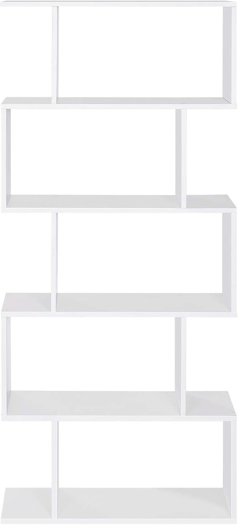 Wooden Bookcase, Display Shelf and Room Divider, Freestanding Decorative Storage Shelving, 5-Tier Bookshelf, Greige ULBC062M01 9.4D X 27.6W X 62.6H In