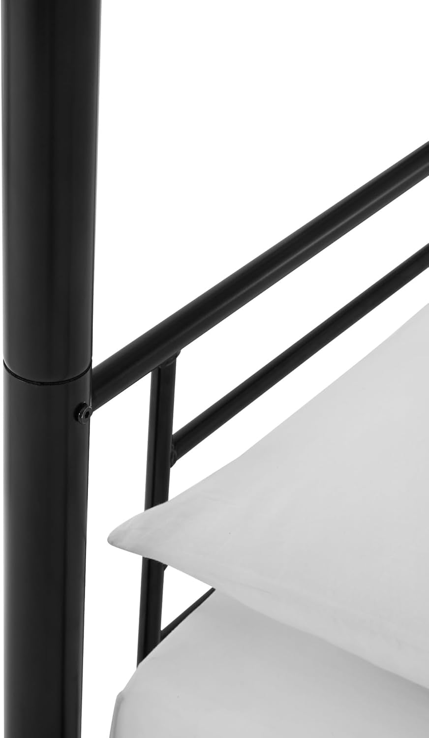 Elodie Urban Industrial Twin over Twin Metal Bunk Bed, Twin over Twin, Black