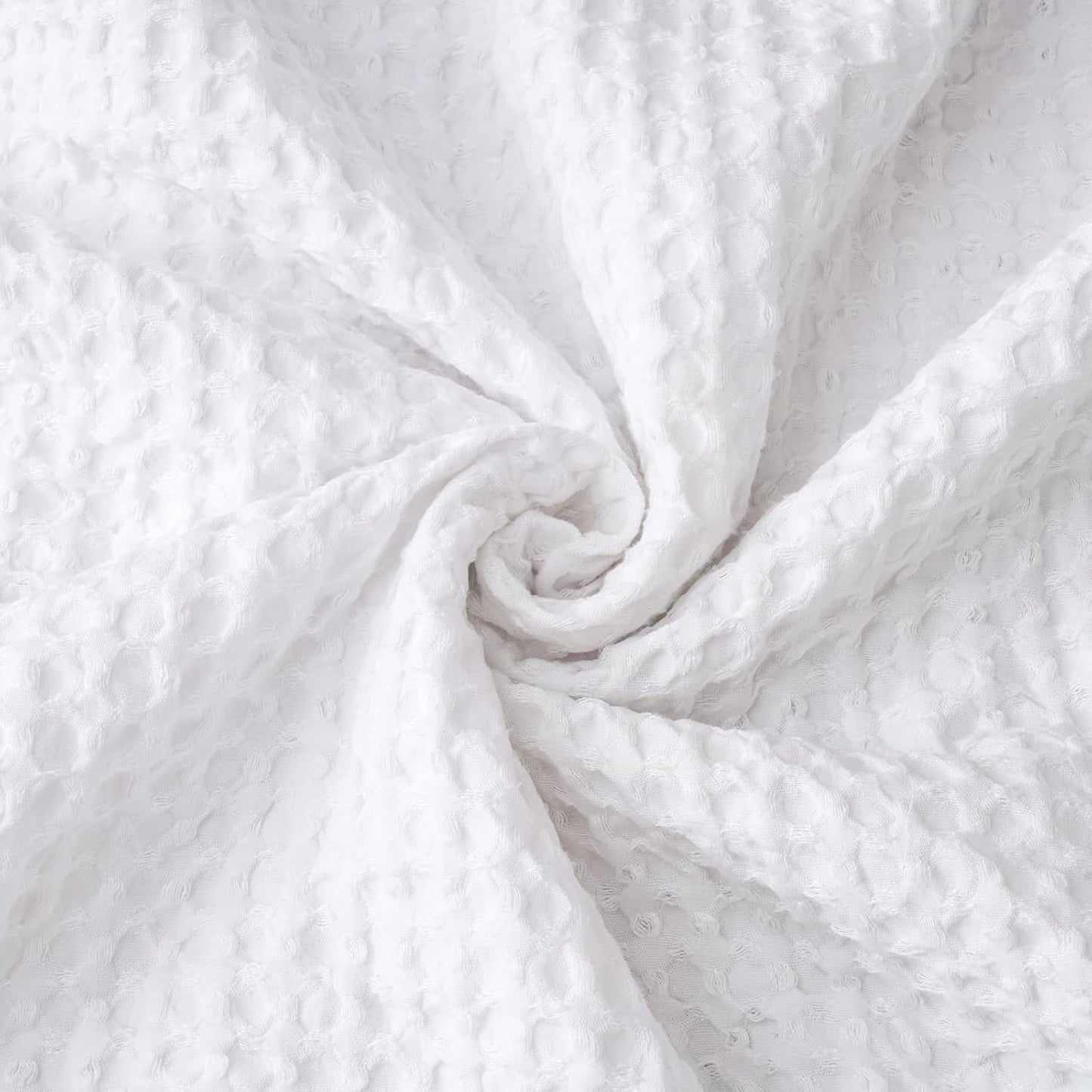 Ultra Soft Waffle Weave Pillow Shams King Size, No Insert, 2 Pack 20" X 36" Pillowcases,Breathable & Skin-Friendly Pillow Cases, Stylish Decorative Bed Pillow Cases Covers,White