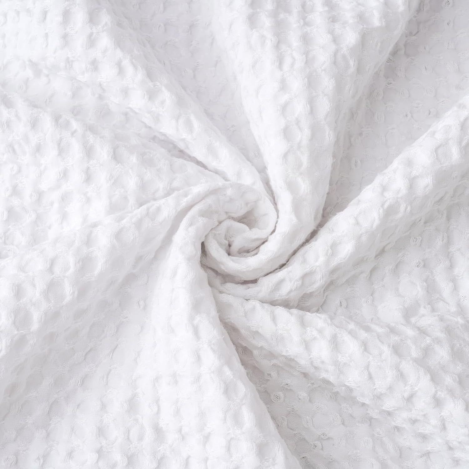 Ultra Soft Waffle Weave Pillow Shams King Size, No Insert, 2 Pack 20" X 36" Pillowcases,Breathable & Skin-Friendly Pillow Cases, Stylish Decorative Bed Pillow Cases Covers,White