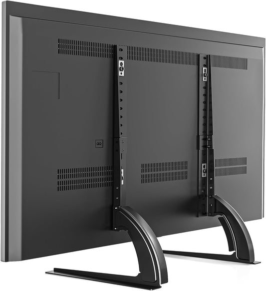 TV Stand Mount, Universal TV Stand Tabletop for 22 to 65 Inch Plasma LCD LED Flat Screen Tvs, Strong TV Legs Holds up to 88Lbs, Height Adjustable TV Base, Max VESA 800 X 500Mm