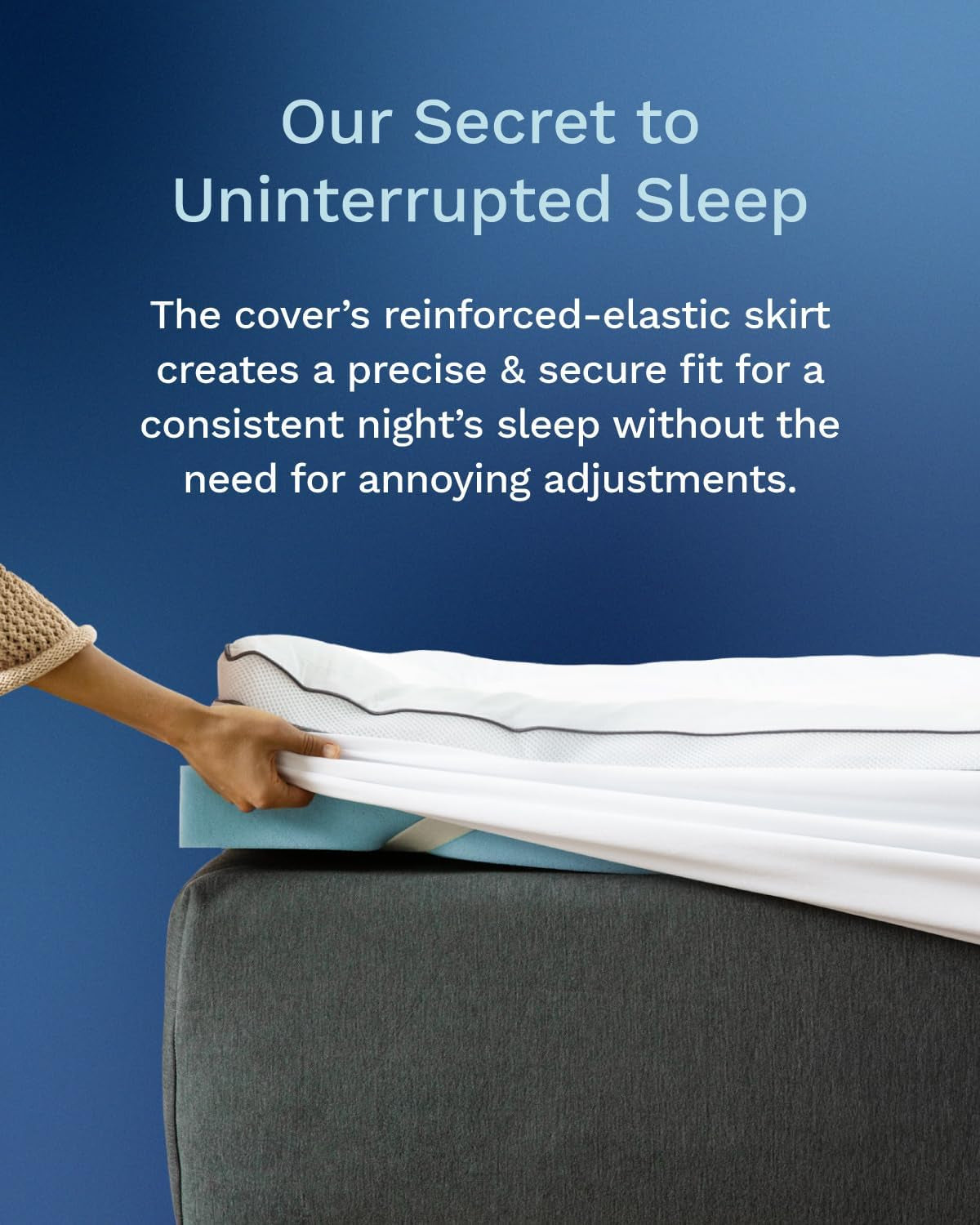 4 Inch Pillow Top Memory Foam Mattress Topper King - Cooling Hybrid Lux Dual Layer Bed Mattress Pad - Certipur-Us Certified