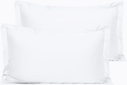 Cotton King Pillow Shams - 500 Thread Count Egyptian Cotton 20X36 Sham Covers, 2 Pack Super Soft and Breathable 20X36 Inches Oxford Pillowcases, White
