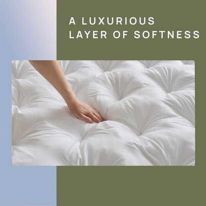 5 Inch Memory Foam Mattress Topper Queen for Back Pain Relief, Extra Thick Gel Memory Foam Bed Topper, Soft Fluffy Supportive Pressure Relief Mattress Pad, 80"X60"